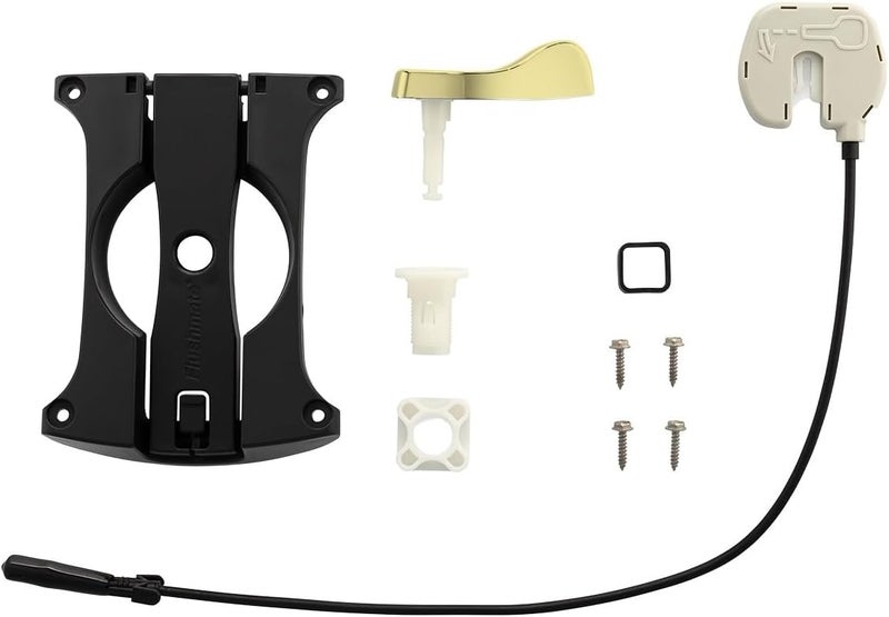 Flushmate AP300503-PB Universal Handle Replacement Kit for 503, 503H & 503UH Series - LH or RH Polished Brass Handle Included, ADA Compliant, Quiet Operation, Ideal for Residential & Commercial Use - Image 1